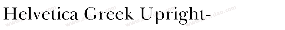 Helvetica Greek Upright字体转换